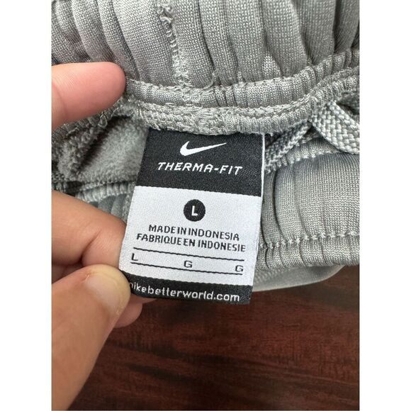 Nike Kids Therma-Fit Grey Track Pants with Pockets Size Large - Picture 5 of 8